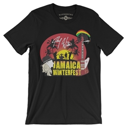 Johnny Winter's Jamaica Winterfest T-Shirt - Lightweight Vintage Style