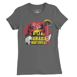 Johnny Winter's Jamaica Winterfest Ladies T Shirt