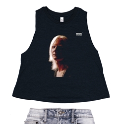 First Album Johnny Winter Racerback Crop Top - Women's