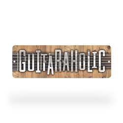 Guitaraholic guitar Street Sign