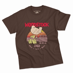 Bird & Guitar Woodstock T-Shirt - Classic Heavy Cotton