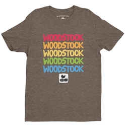 Woodstock Rainbow T-Shirt - Lightweight Vintage Style