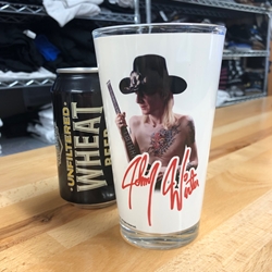 Johnny Winter Screamin Demon Pilsner Glass