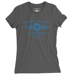 Bluescentric Blues Soul Rock n Roll Ladies T Shirt