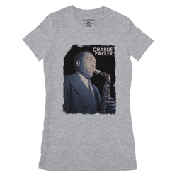 Colorized Charlie Parker Ladies T Shirt