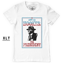 Official John Lee Hooker for President XLT  T-Shirt - Men's Big & Tall