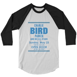 Charlie "Bird" Parker Concert Baseball T-Shirt