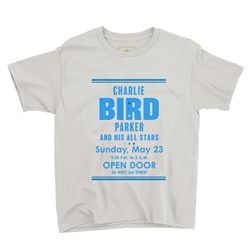 Charlie "Bird" Parker Concert Youth T-Shirt - Lightweight Vintage Children & Toddlers