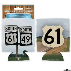 Highway 61 South 12oz Can Coozie