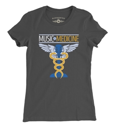 Music is Medicine Ladies T Shirt