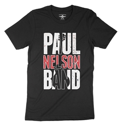 Paul Nelson Band Stacked Guitar T-Shirt - Lightweight Vintage Style