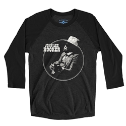 John Lee Hooker Circle Raglan Baseball Tee