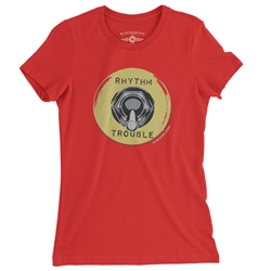 Rhythm and Trouble Guitar Ladies T Shirt