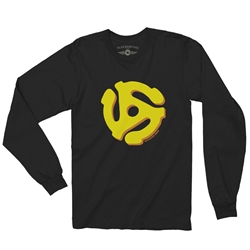 45 Vinyl Record Adapter Long Sleeve T Shirt