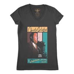 Charlie Parker at 18th & Vine V-Neck T Shirt - Women's