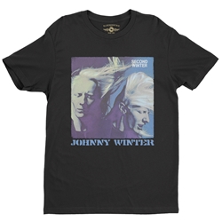 Johnny Winter Second Winter T-Shirt - Lightweight Vintage Style
