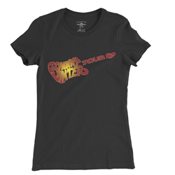 Johnny Winter 1983 Tour Ladies T Shirt - Relaxed Fit
