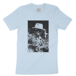 John Lee Hooker Black & White Photo T-Shirt - Lightweight Vintage Style