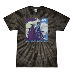 Johnny Winter Second Winter Tie-Dye T-Shirt - Highway Grey