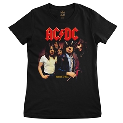 AC/DC Highway To Hell Ladies T Shirt - Relaxed Fit