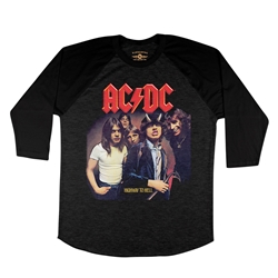 AC/DC Highway To Hell Raglan Baseball Tee