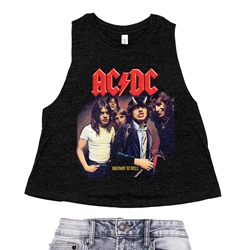 AC/DC Highway To Hell Racerback Crop Top - Women's