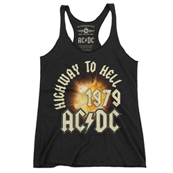 AC/DC 1979 Highway To Hell Bomb Racerback Tank - Women's