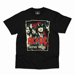 AC/DC Highway To Hell Drawing T-Shirt - Classic Heavy Cotton