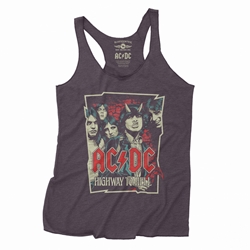 AC/DC Highway To Hell Drawing Racerback Tank - Women's