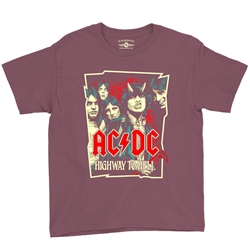 AC/DC Highway To Hell Drawing Youth T-Shirt - Lightweight Vintage Children & Toddlers
