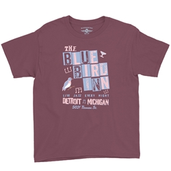 Blue Bird Inn Detroit Youth T-Shirt - Lightweight Vintage Children & Toddlers