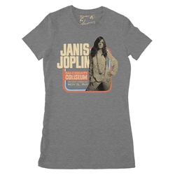 Janis Joplin Coliseum Concert Ladies T Shirt - Relaxed Fit