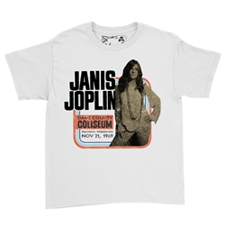 Janis Joplin Coliseum Concert Youth T-Shirt - Lightweight Vintage Children & Toddlers
