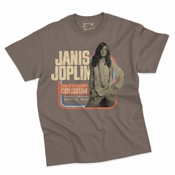 Janis Joplin Coliseum Concert T-Shirt - Classic Heavy Cotton