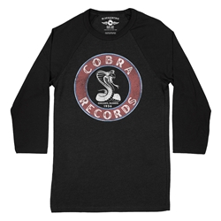 Cobra Records Snake Raglan Baseball Tee