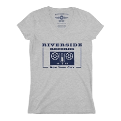 Riverside Records Ladies V-Neck T Shirt