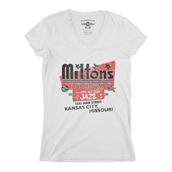 Milton's Jazz Kansas City Ladies V-Neck T Shirt