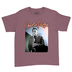 Charlie Parker Pastel Youth T-Shirt - Lightweight Vintage Children & Toddlers