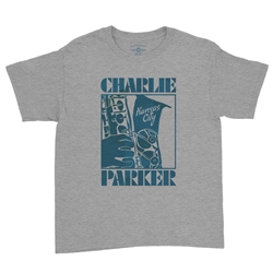 Charlie Parker Kansas City Mosaic Youth T-Shirt - Lightweight Vintage Children & Toddlers
