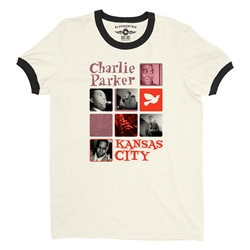 Charlie Parker Boxes Ringer Tee