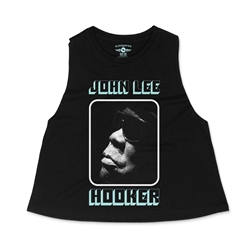 John Lee Hooker Sunglasses Box Racerback Crop Top - Women's