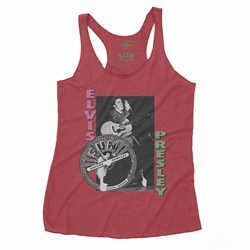 Pink & Lime Elvis Presley Hips Racerback Tank - Women's