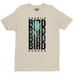 Charlie Parker Saxophone Stack T-Shirt - Lightweight Vintage Style