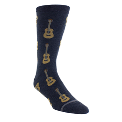 Acoustic Guitar Crew Knit In Socks - 1 Pair