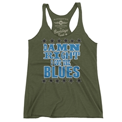 Damn Right I've Got The Blues Racerback Tank - Women's