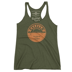 Excello Vinyl Record Racerback Tank - Women's