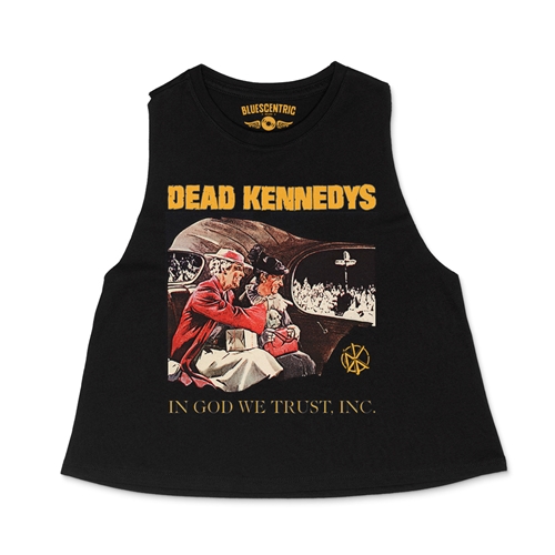 Dead Kennedys In God We Trust Inc. Racerback Crop Top - Women