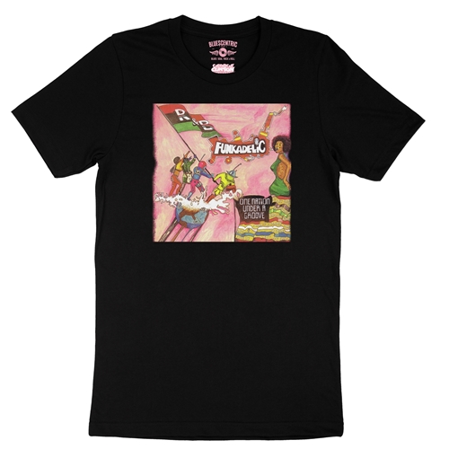 Funkadelic One Nation Under a Groove Album T-Shirt - Lightweight Vintage Style - vintageblack