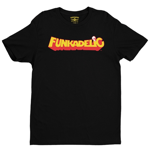 Red Funkadelic Logo T-Shirt - Lightweight Vintage Style - vintageblack