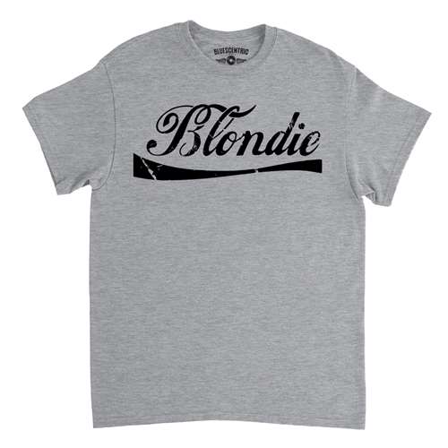 Classic Blondie Logo T-Shirt - Classic Heavy Cotton - classicathleticheather